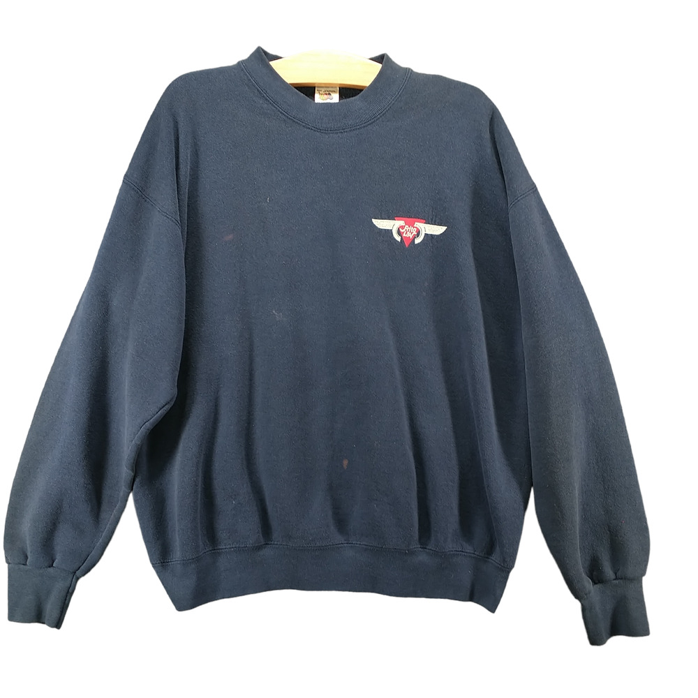 Fruit Of The Loom Mens Frito Lay Sweatshirt Blue Large Crew Neck Vintage USA